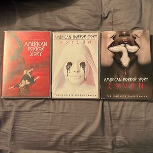American Horror Story AHS the complete season 1, 2 and 3. AHS ASYLUM, AHS COVEN